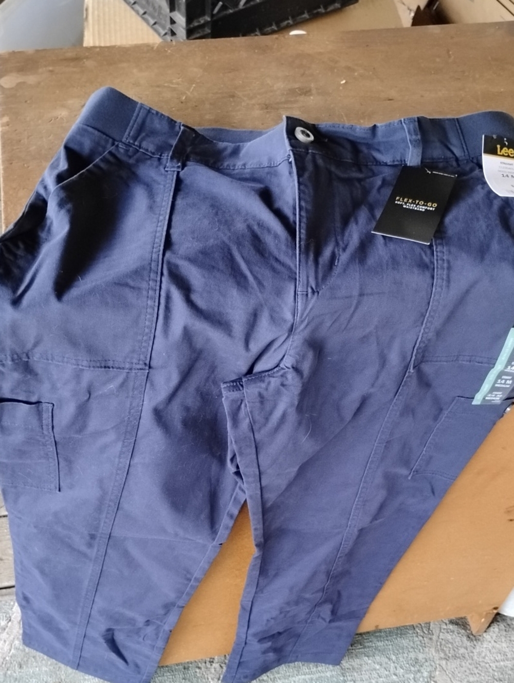 Lee Women's Navy Blue Cargo Work Pants